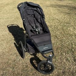 UPPAbaby Ridge Jogging Stroller + Snack Tray + Cup Holder + Parent Organizer – Excellent Condition