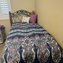 Twin Bed With Headboard and Frame