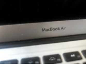 Apple air laptop