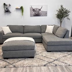 Gray Sectional Couch - Free Delivery 