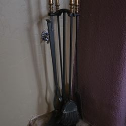 Fireplace Tool Set w/ Stand