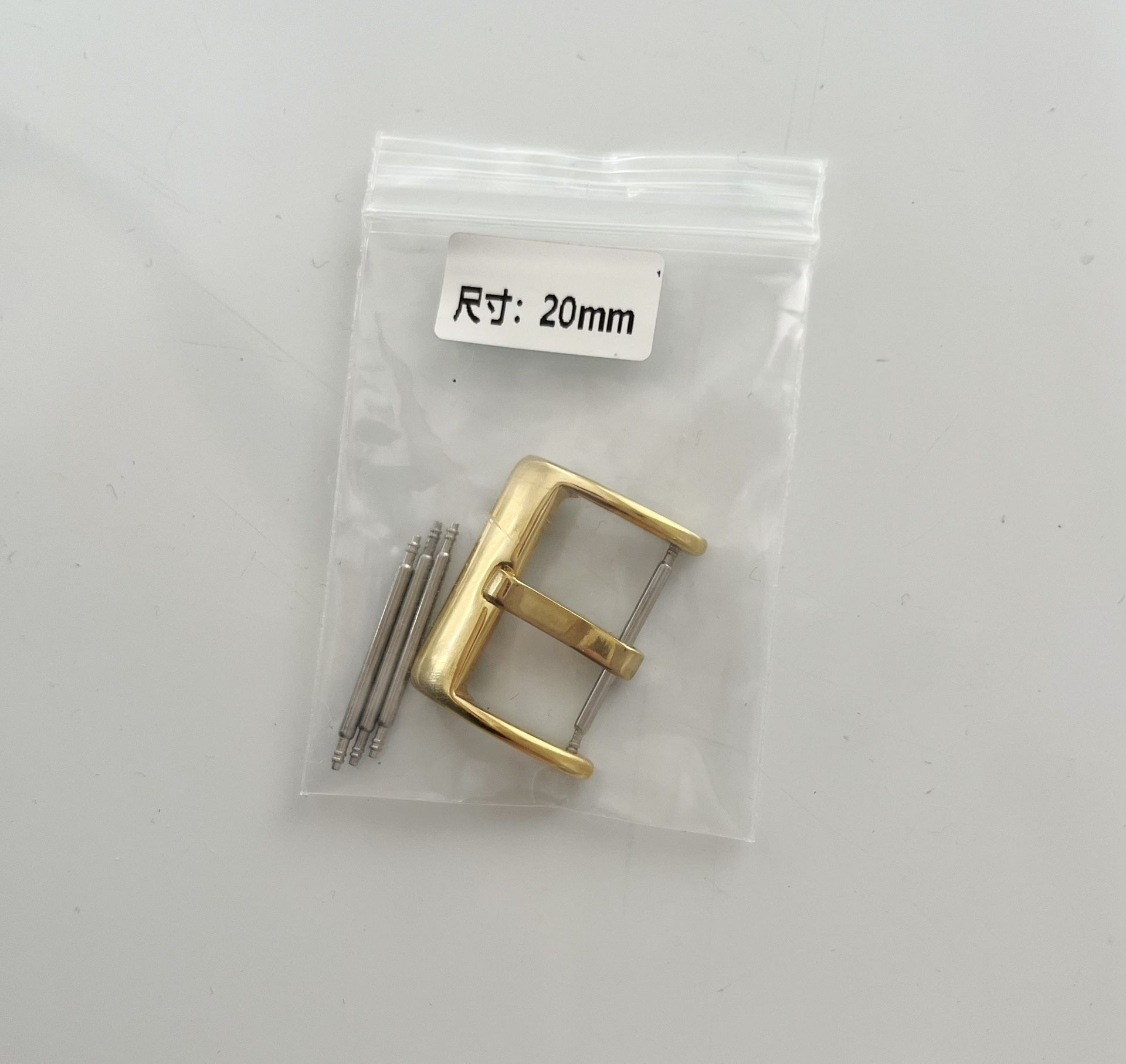 Watch Band Replacement Buckle -Gold 20mm