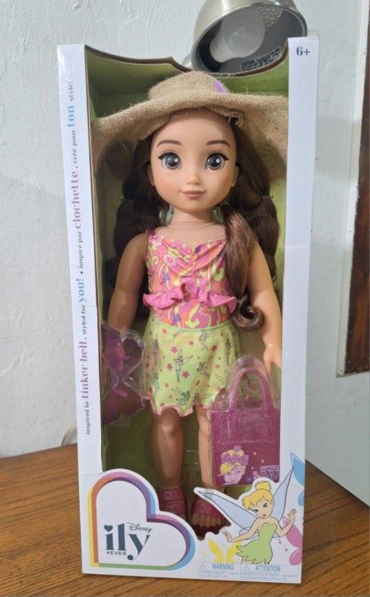 NEW!! Disney ILY 4ever 18" Tinkerbell Doll Brown Hair/Brown Eyes Limited Edition . NRFB!!