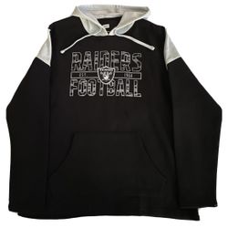 Las Vegas Raiders Hoodie Sweatshirt Black Mens XL New MSRP $85