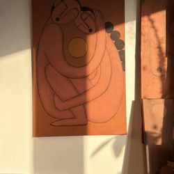 «The Center Between Us»Original acrylic painting  24×36 inches