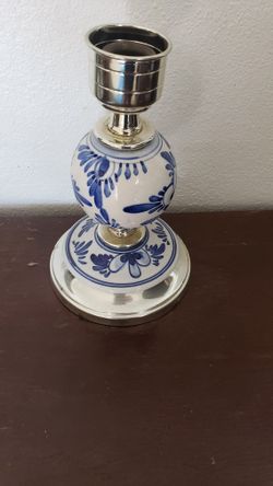 Blue And White Candle Holder