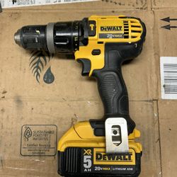 Dewalt 20v Cordless Drill W/ Battery  