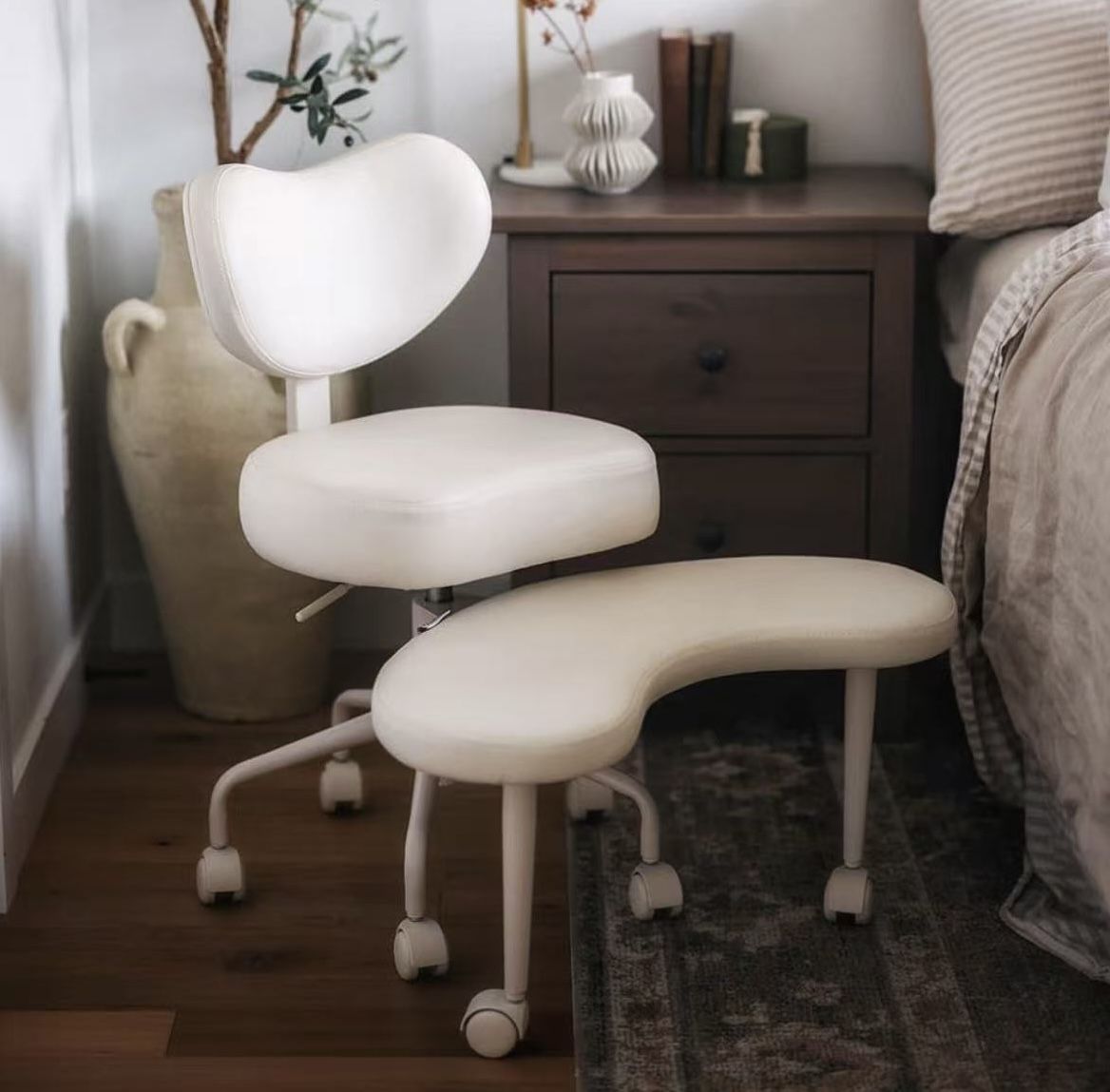 Meditation cruciate chair, ADHD chair with height-adjustable backrest, yoga chair