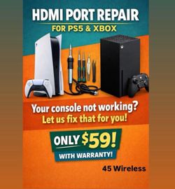 PS5/Xbox HDMI Port Repair