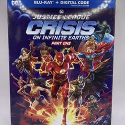 brand new sealed blu ray dc justice league crisis on infinite earths part 1 bluray 