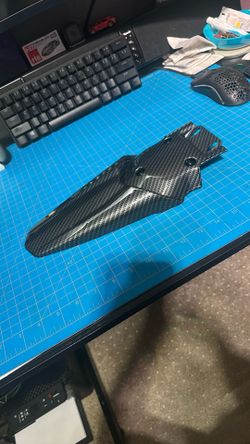 E-bike Rear Fender Carbon Fiber Print