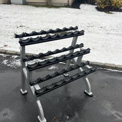 🏋️‍♂️ FOR SALE: 2: Star Trac Instinct Commercial 3-Tier Dumbbell Rack 🏋️‍♂️