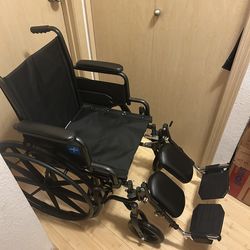 New Medline K1 Wheelchair Elevating Leg 18in Seat
