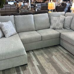 OM• $38 Initial • Brand New Gabyeigh U Shaped Double Chaise Sectional 