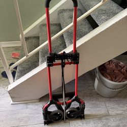 Small dolly can compress down very small for easy storage