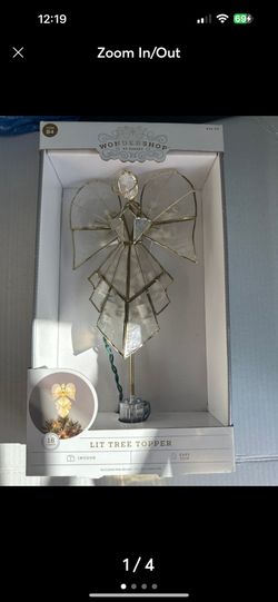 wondershop 2021 lit tree topper Angel 11.5”