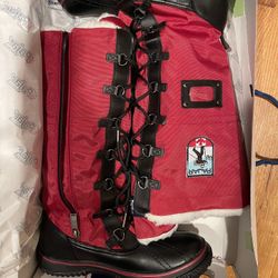 New! Pajar Women's Size 8-8.5 Red Snow Boots