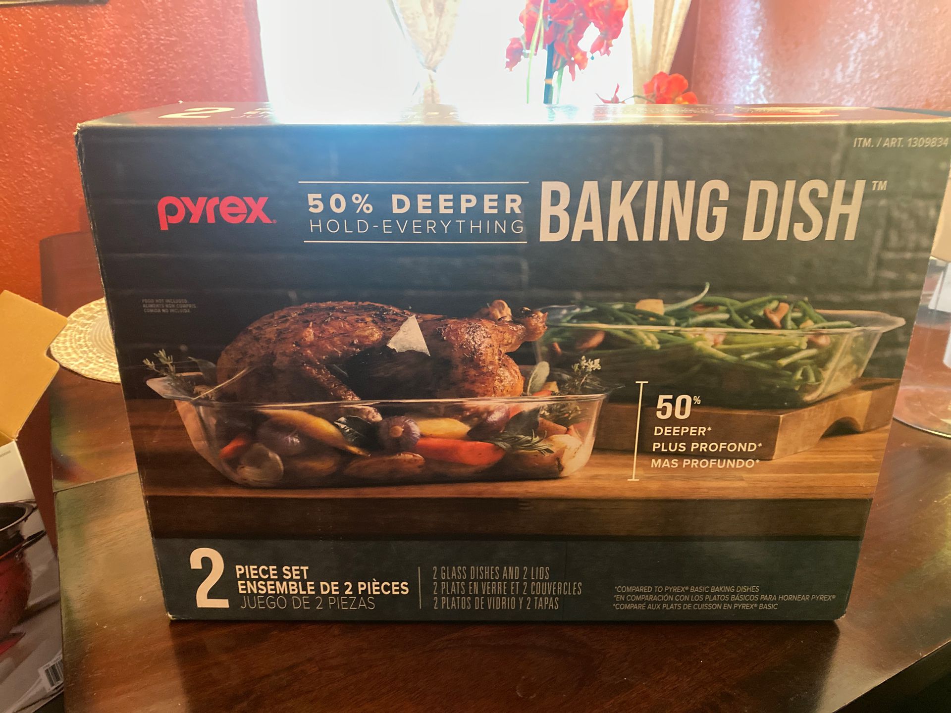 Pyrex glass baking dish set