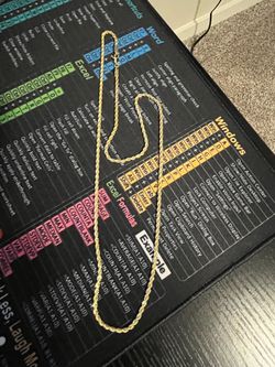 14K Solid Gold Rope Necklace 10.2 Grams (Oro Puro)