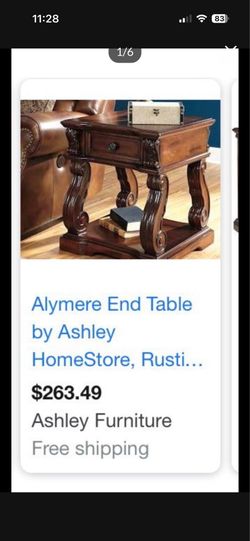 Ashley Furniture Alymere End Table – Traditional Rustic Wood