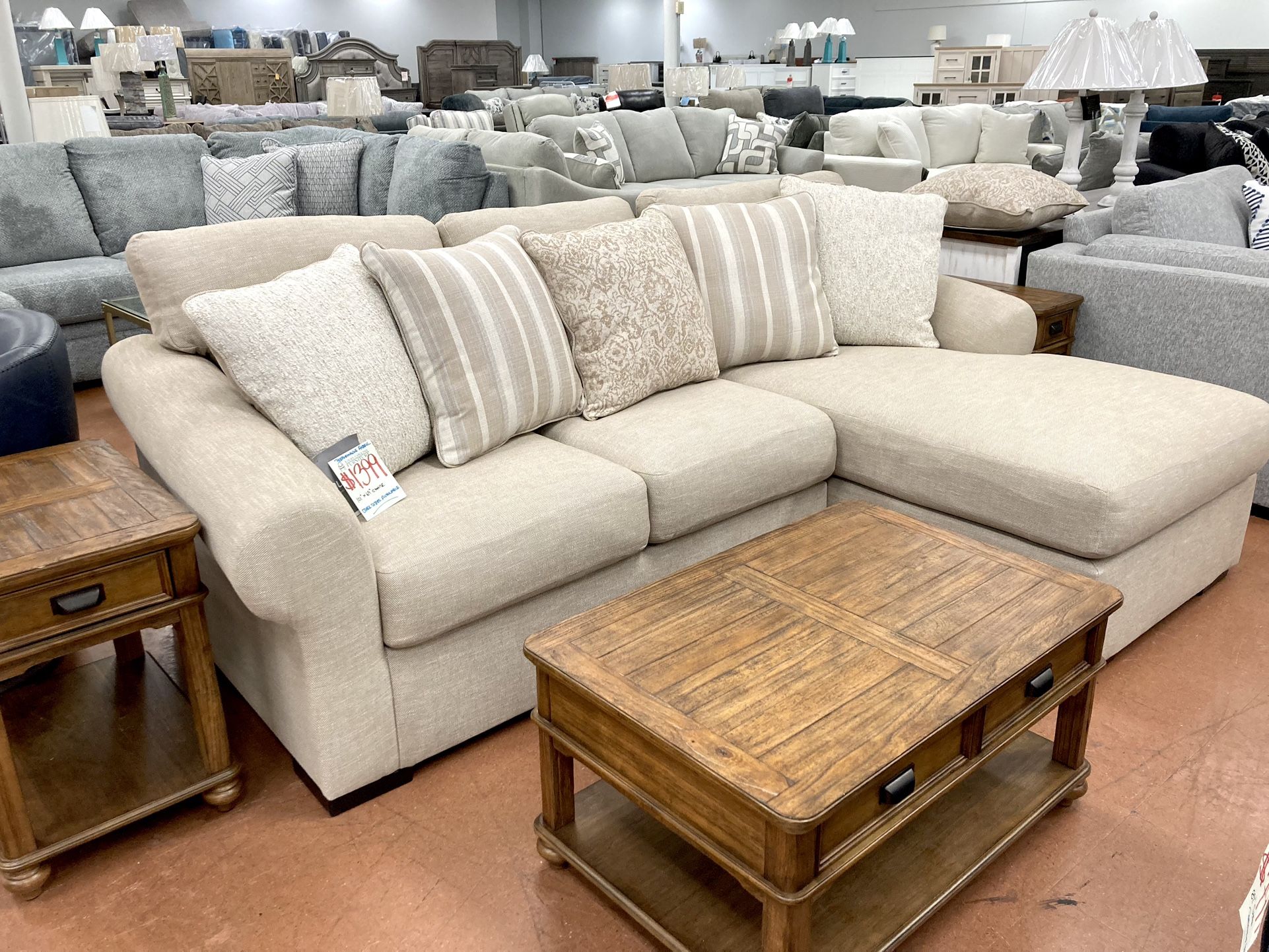 New 2 Piece Sectional — PERFORMANCE FABRIC