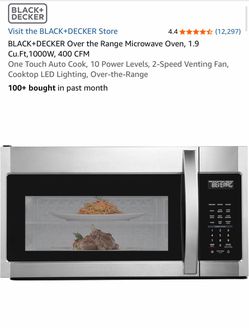 Brand New Sealed BLACK+DECKER 1.9 Cu. Ft. Over-the-Range Microwave – Stainless Steel