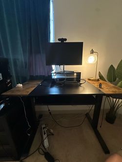 Not standing desk x monitor stand x chair