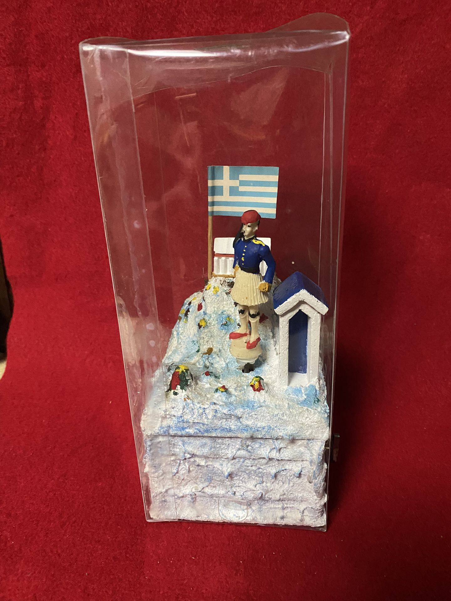 Made In Greece Greek Evzom Musical Box Playing Never On A Sunday Imported From Greece