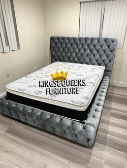 New Queen bed frame with Mattres