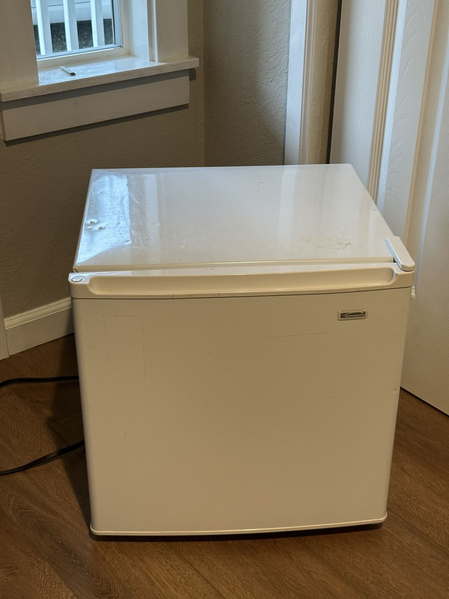 White Kenmore Mini Fridge