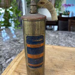 Vintage Allstate 1 quart fire extinguisher