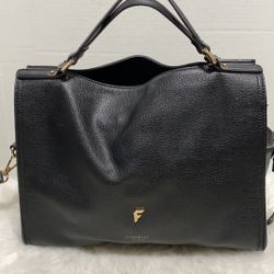  Fiorelli Black Pebbled Tote Purse Bag
