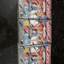 3 Sealed Monopoly Prizm Blaster Boxes