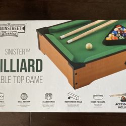 Billiard Table Top game set