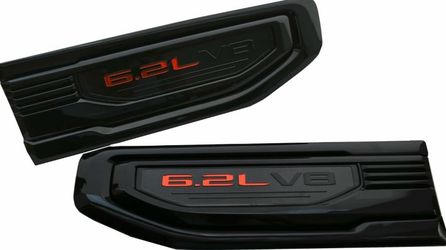 Pair 6.2L V8 Vent Emblems 3D Decal Driver Passenger Badge