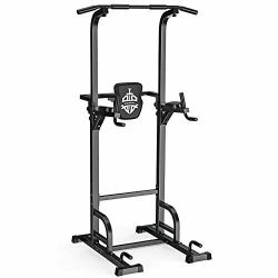 CITYBIRDS Power Tower Dip Station Pull Up Bar for Home Gym Strength Training Workout Equipment 