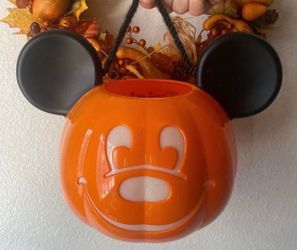 Halloween Mickey Mouse Trick Or Treat Light Up Pumpkin