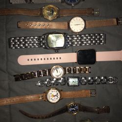 All Kinds Of Watches Including Fossil And Disney
