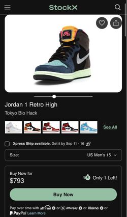 Nike Air Jordan 1 Retro High Tokyo Bio Hack