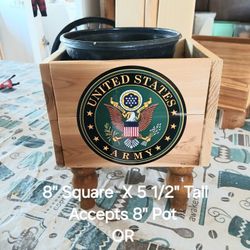 US ARMY/Military Recognition Flower Box 