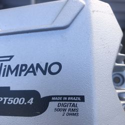 TIMPANO. 500 Watts 4 Chanel 