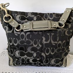 Coach Optic  Boho Bag Black/Grey