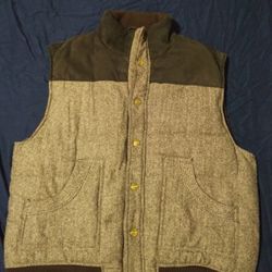 Men's Vest XL Tan And Brown