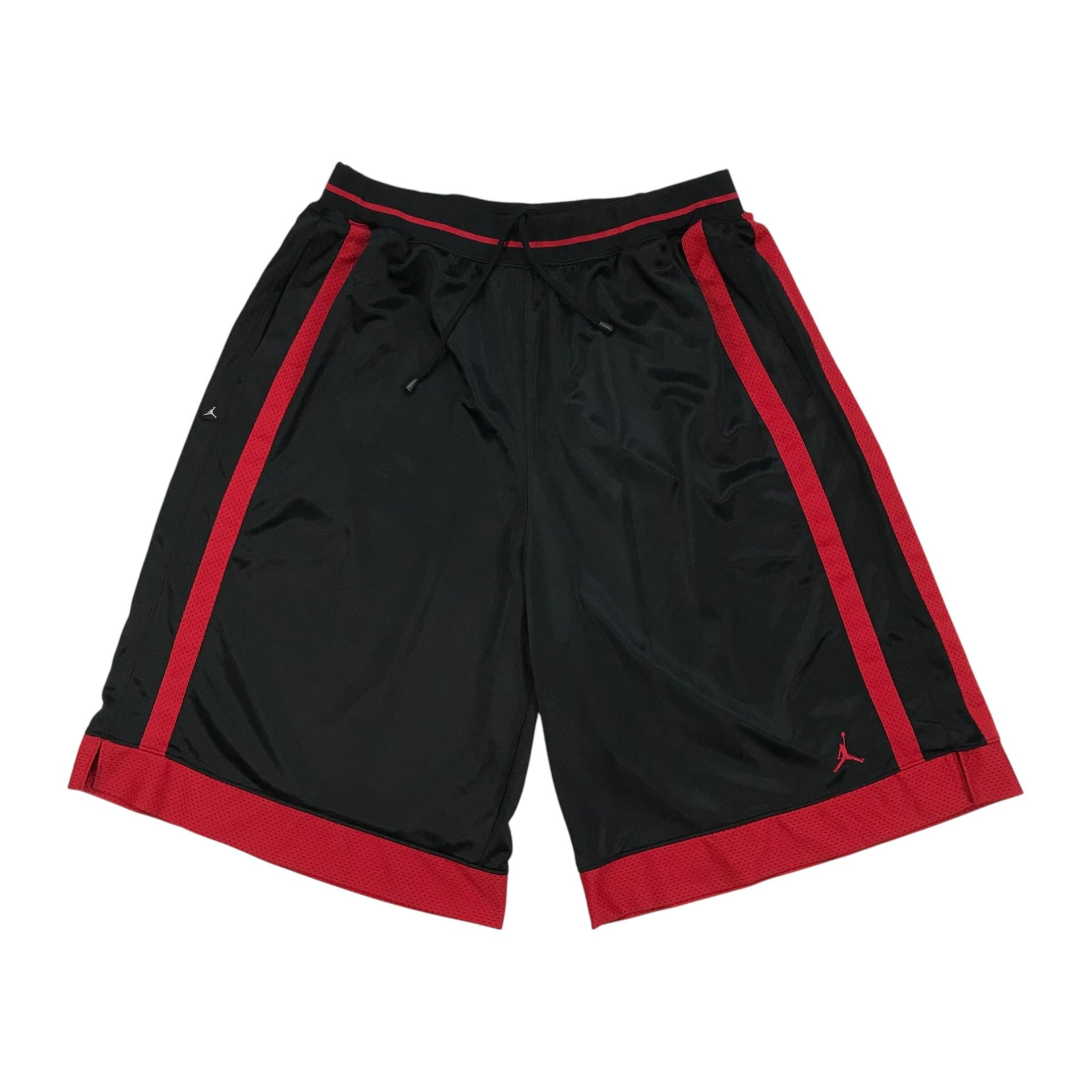 Nike Air Jordan Satin Basketball Shorts 3XL XXXL Black Baggy Jumpman Vintage Y2K
