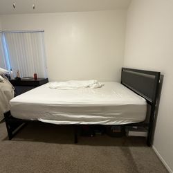 Queen Size Bed Frame + Queen Size Mattress 