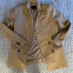 Banana Republic Tan Wool Overcoat Size 4