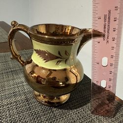 Vintage COPPER LUSTER PITCHER Small 