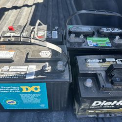 Car and Rv batteries used