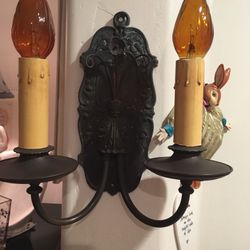 Antique wall sconce from famous Hollywood hotel