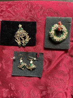 CHRISTMAS THEME COSTUME JEWELRY SET (3)